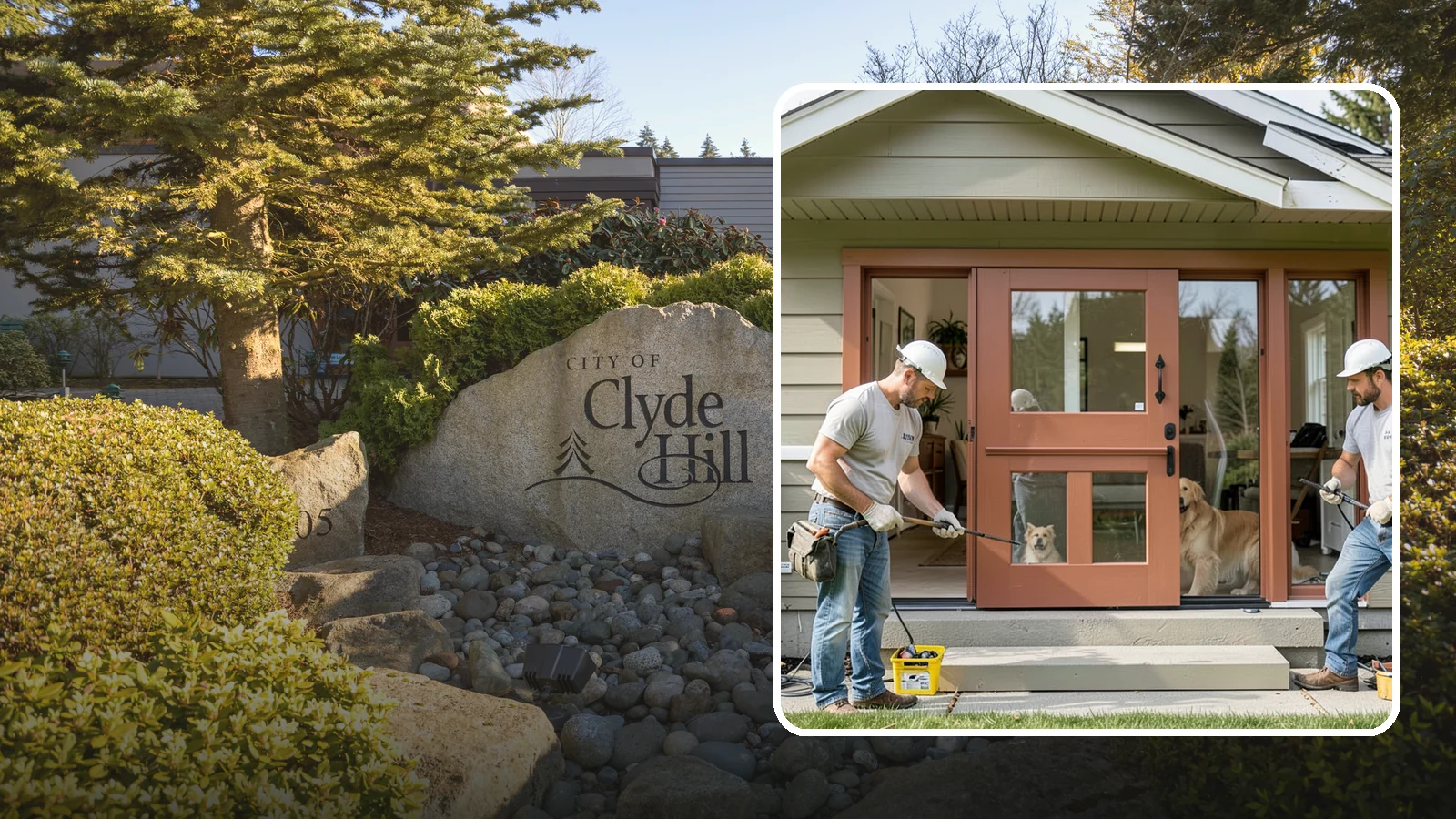 Dutch Door Installation in Clyde Hill, King County, WA - A charming Dutch door that splits top and bottom to let in light and air while keeping little ones or pets contained.