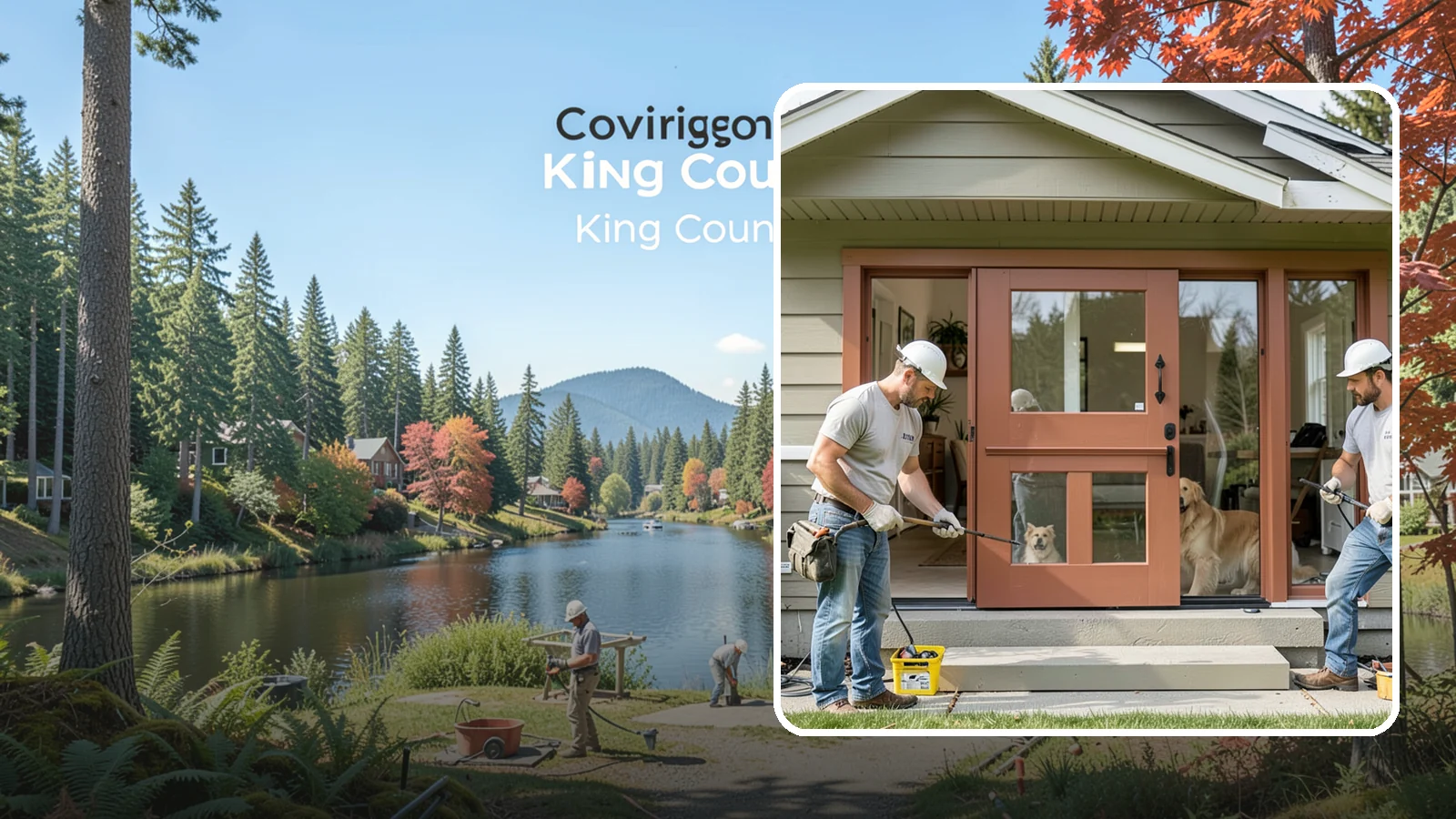Dutch Door Installation in Covington, King County, WA - A charming Dutch door that splits top and bottom to let in light and air while keeping little ones or pets contained.