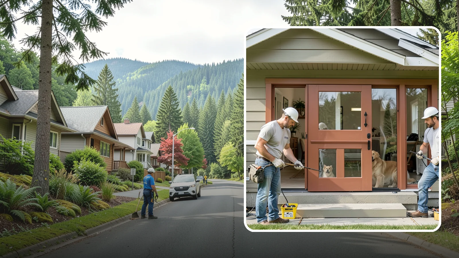 Dutch Door Installation in Darrington, Snohomish County, WA - A charming Dutch door that splits top and bottom to let in light and air while keeping little ones or pets contained.