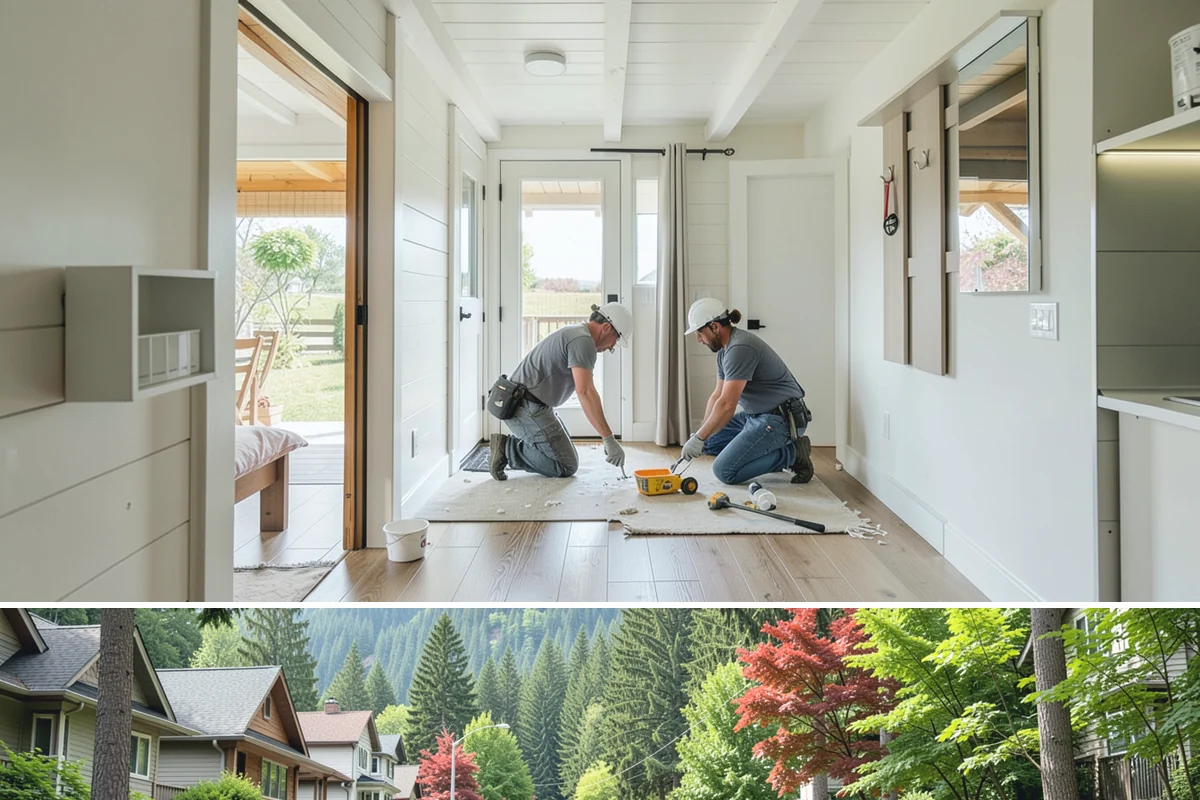 Dutch Door Installation in Darrington, Snohomish County, WA - Exterior Dutch doors are best hung in drier months, while interior ones fit any season.