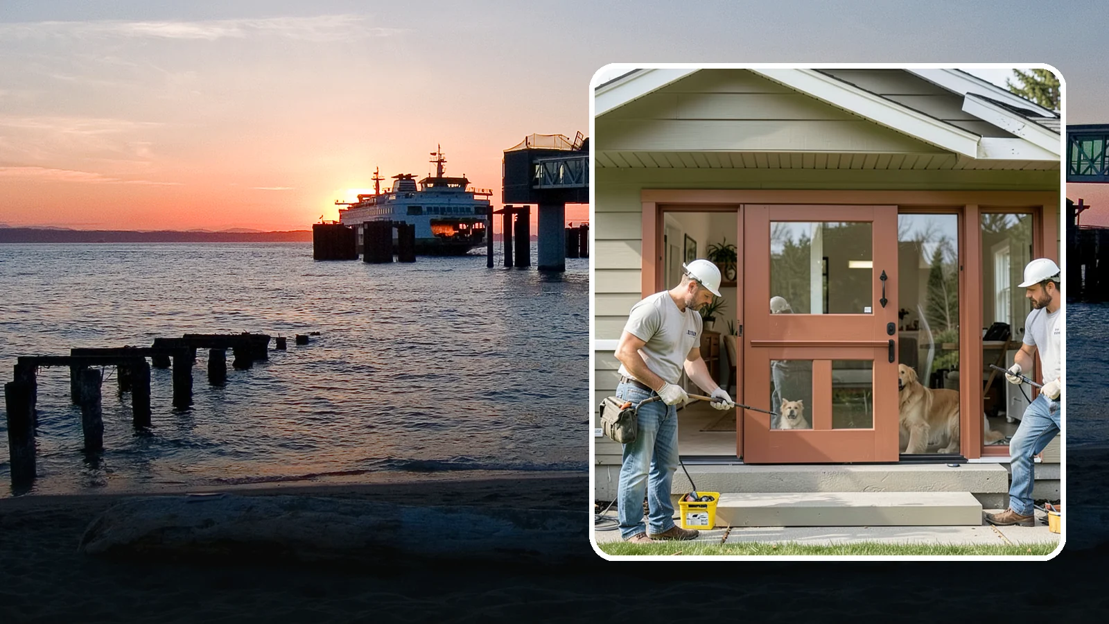 Dutch Door Installation in Edmonds, Snohomish County, WA - A charming Dutch door that splits top and bottom to let in light and air while keeping little ones or pets contained.