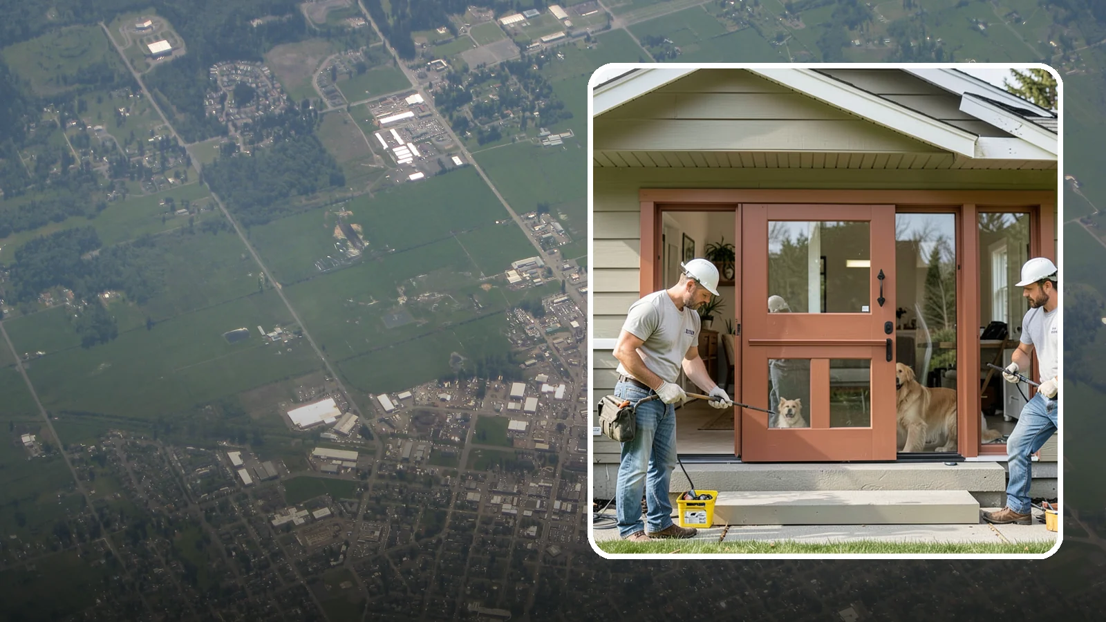 Dutch Door Installation in Enumclaw, King County, WA - A charming Dutch door that splits top and bottom to let in light and air while keeping little ones or pets contained.