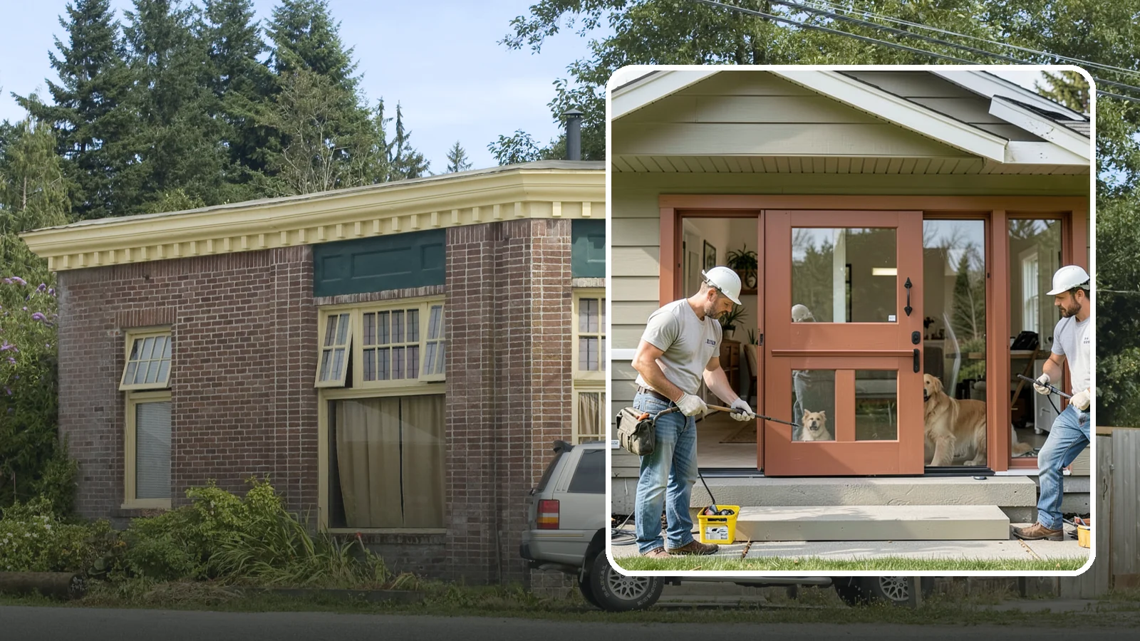 Dutch Door Installation in Hamilton, Skagit County, WA - A charming Dutch door that splits top and bottom to let in light and air while keeping little ones or pets contained.
