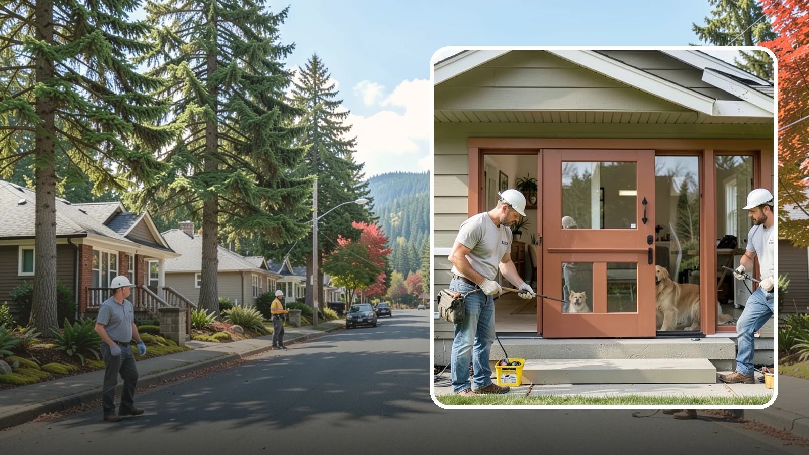 Dutch Door Installation in Hunts Point, King County, WA - A charming Dutch door that splits top and bottom to let in light and air while keeping little ones or pets contained.