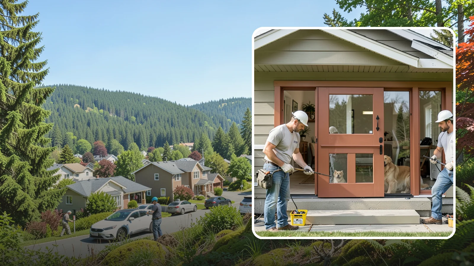 Dutch Door Installation in Index, Snohomish County, WA - A charming Dutch door that splits top and bottom to let in light and air while keeping little ones or pets contained.