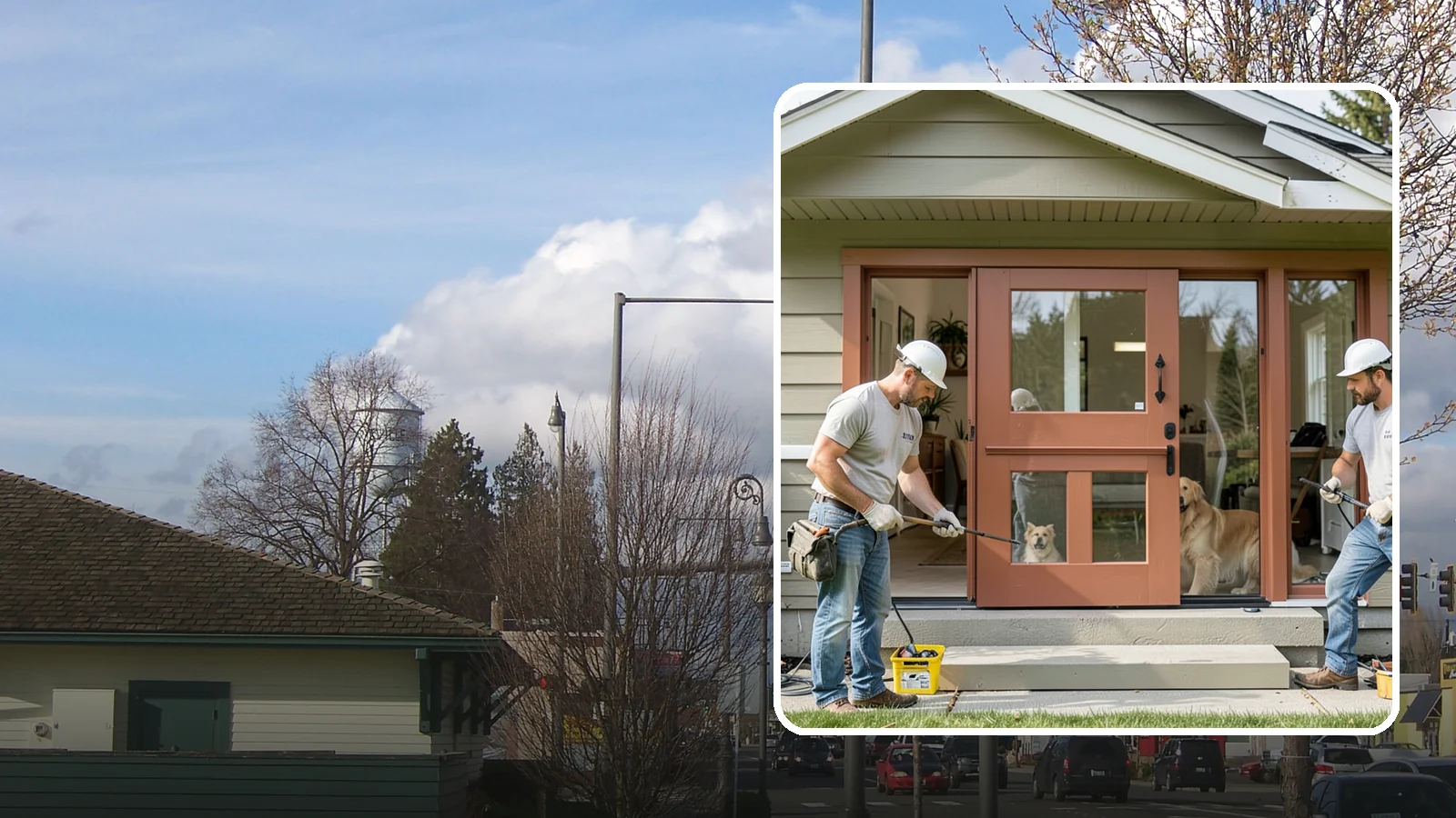Dutch Door Installation in Marysville, Snohomish County, WA - A charming Dutch door that splits top and bottom to let in light and air while keeping little ones or pets contained.