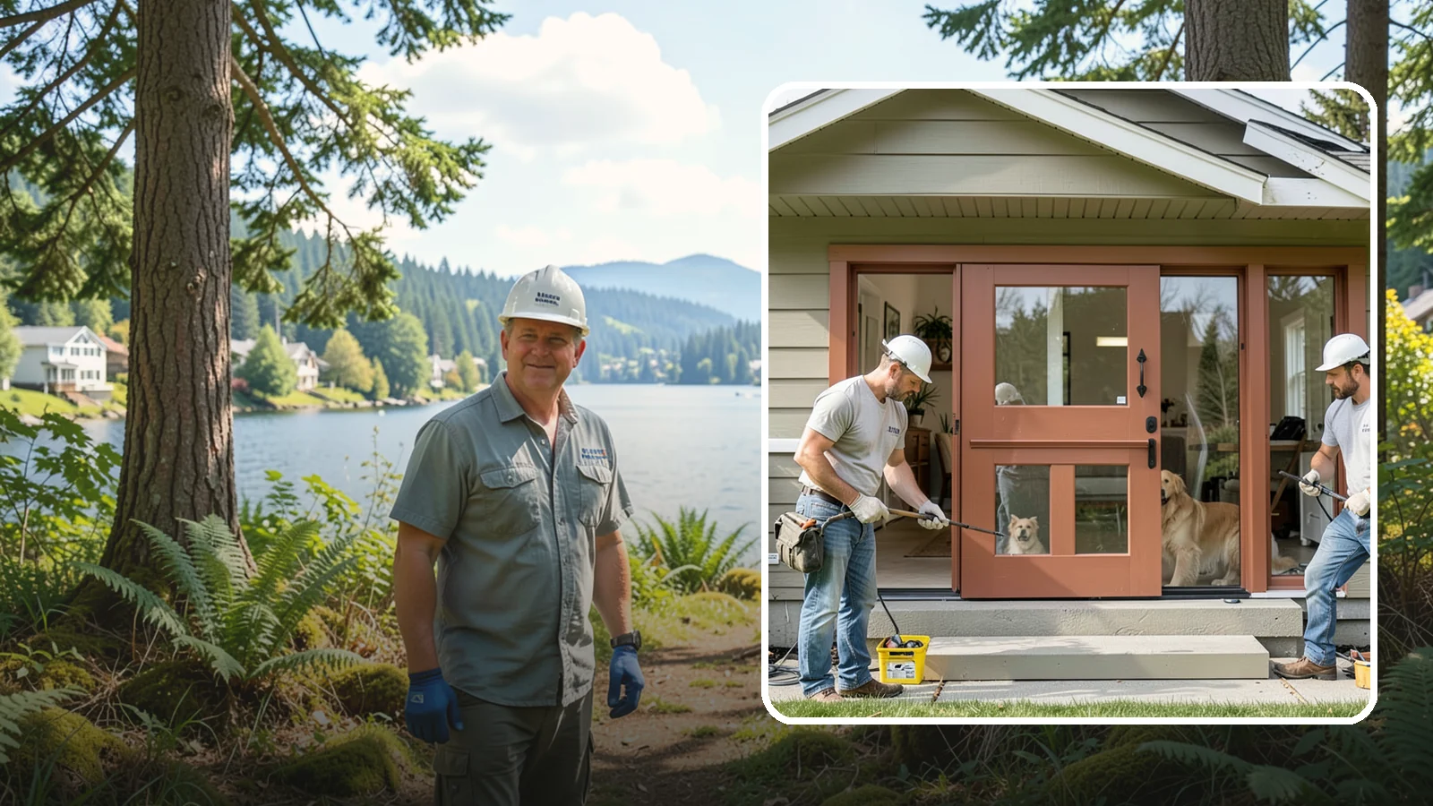Dutch Door Installation in Milton, King County, WA - A charming Dutch door that splits top and bottom to let in light and air while keeping little ones or pets contained.