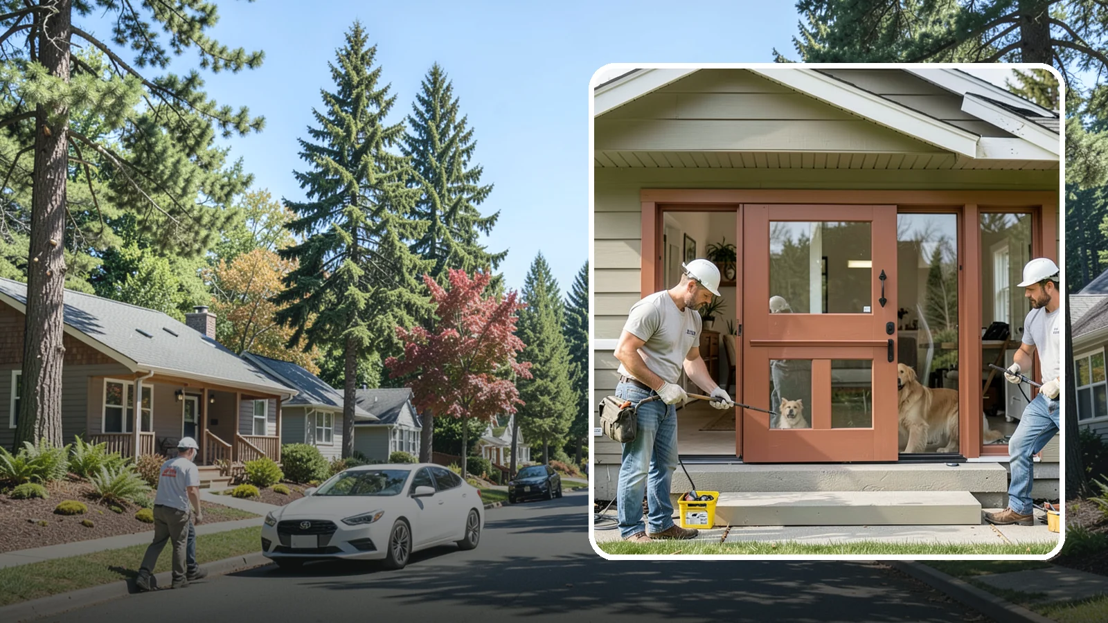 Dutch Door Installation in Orting, Pierce County, WA - A charming Dutch door that splits top and bottom to let in light and air while keeping little ones or pets contained.