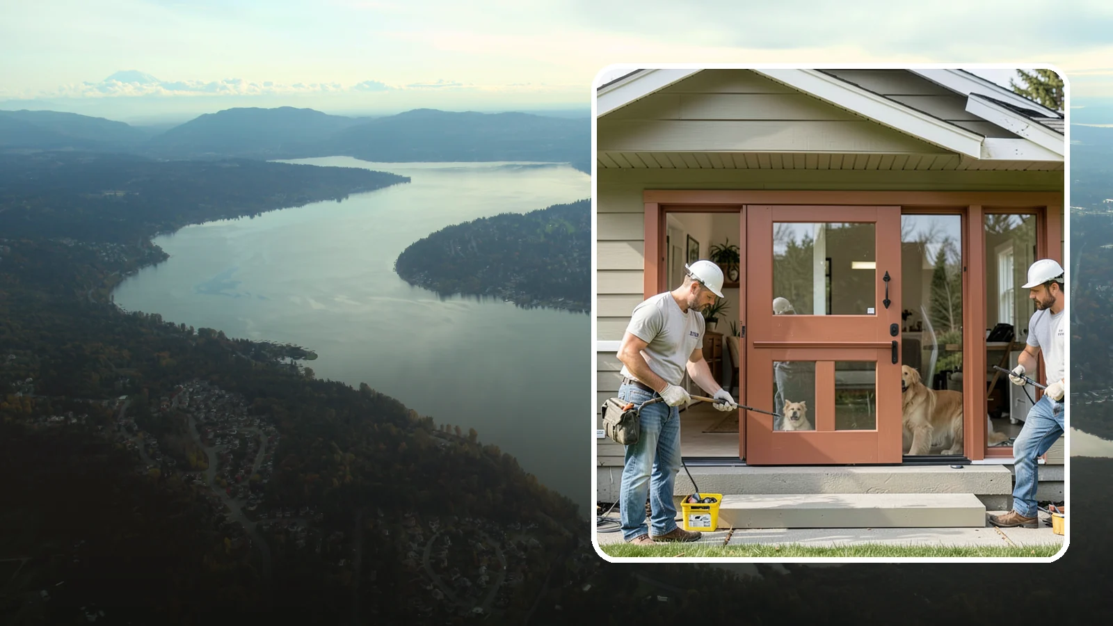 Dutch Door Installation in Sammamish, King County, WA - A charming Dutch door that splits top and bottom to let in light and air while keeping little ones or pets contained.
