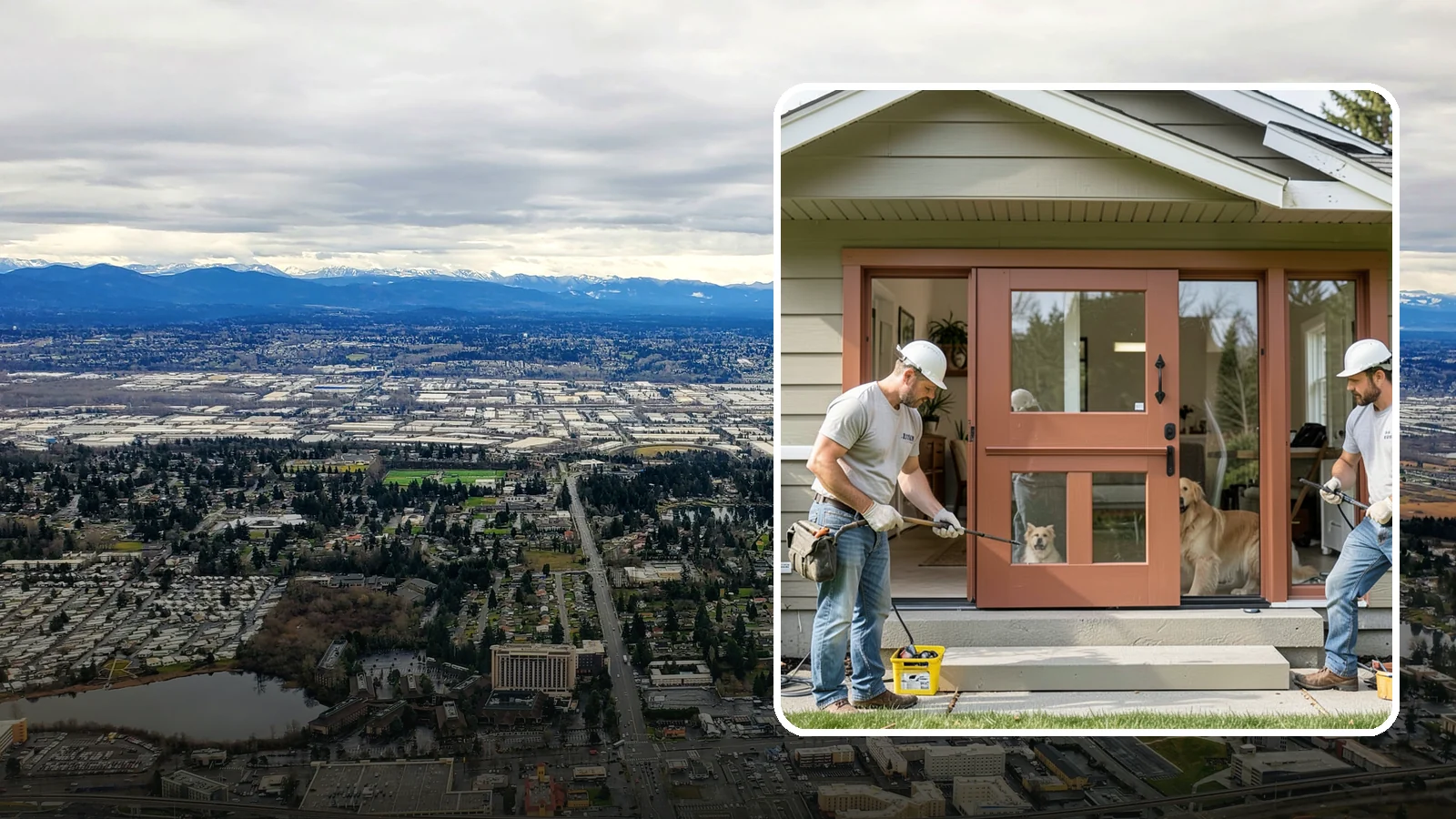 Dutch Door Installation in SeaTac, King County, WA - A charming Dutch door that splits top and bottom to let in light and air while keeping little ones or pets contained.
