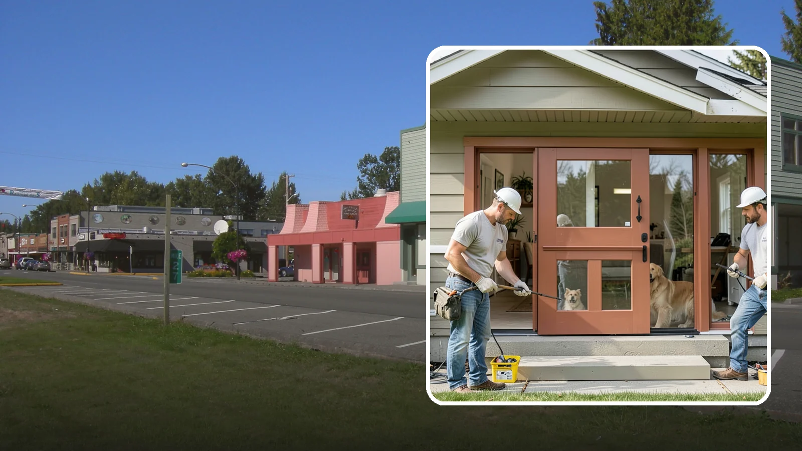 Dutch Door Installation in Snoqualmie, King County, WA - A charming Dutch door that splits top and bottom to let in light and air while keeping little ones or pets contained.