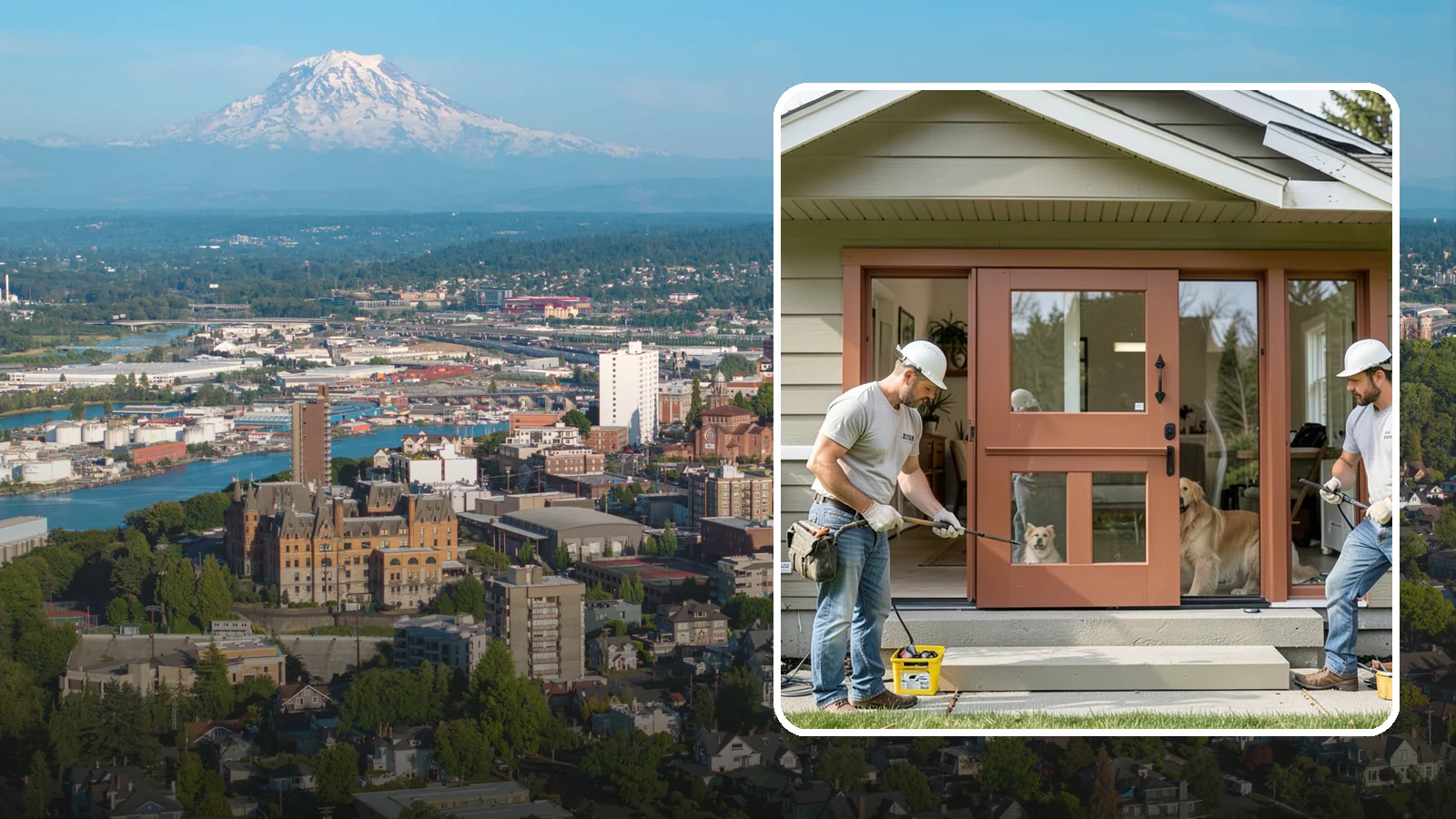 Dutch Door Installation in Tacoma, Pierce County, WA - A charming Dutch door that splits top and bottom to let in light and air while keeping little ones or pets contained.