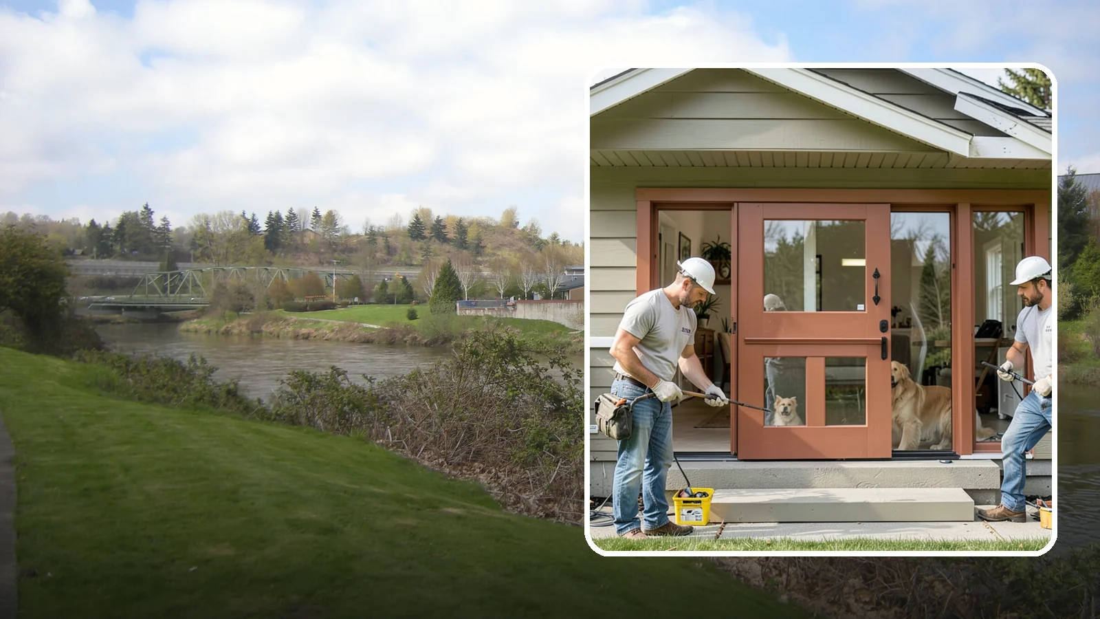 Dutch Door Installation in Tukwila, King County, WA - A charming Dutch door that splits top and bottom to let in light and air while keeping little ones or pets contained.