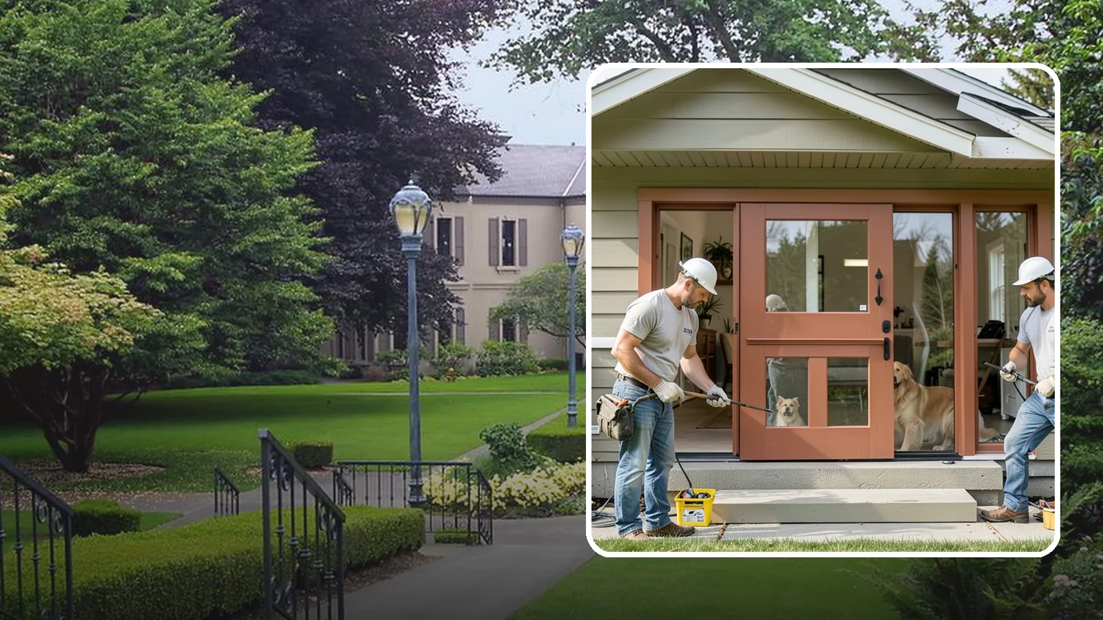 Dutch Door Installation in Woodinville, King County, WA - A charming Dutch door that splits top and bottom to let in light and air while keeping little ones or pets contained.