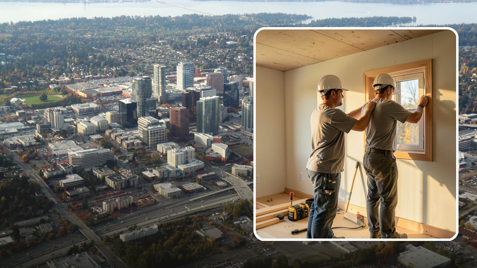 Egress Window Installation in Bellevue, King County, WA - Installing code-compliant egress windows that provide a safe exit and legal bedroom light in basements and lower levels.