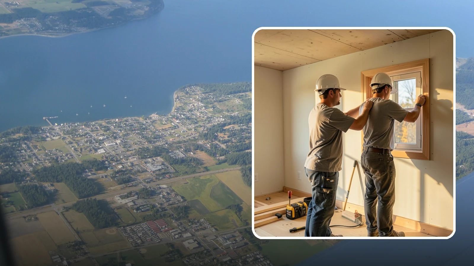 Egress Window Installation in Coupeville, Island County, WA - Installing code-compliant egress windows that provide a safe exit and legal bedroom light in basements and lower levels.