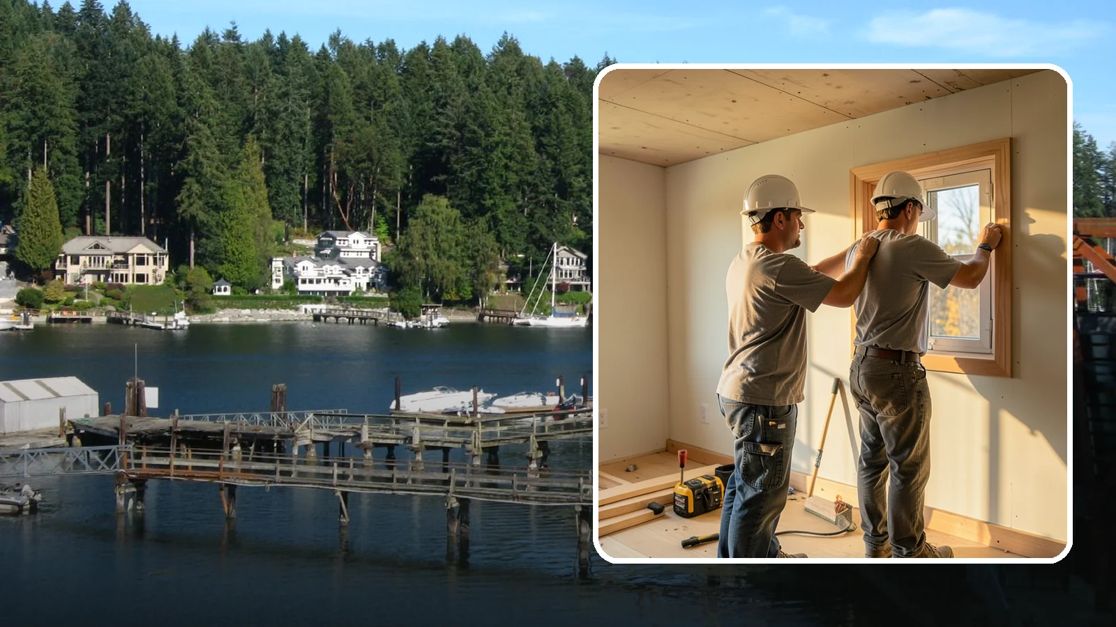 Egress Window Installation in Gig Harbor, Pierce County, WA - Installing code-compliant egress windows that provide a safe exit and legal bedroom light in basements and lower levels.