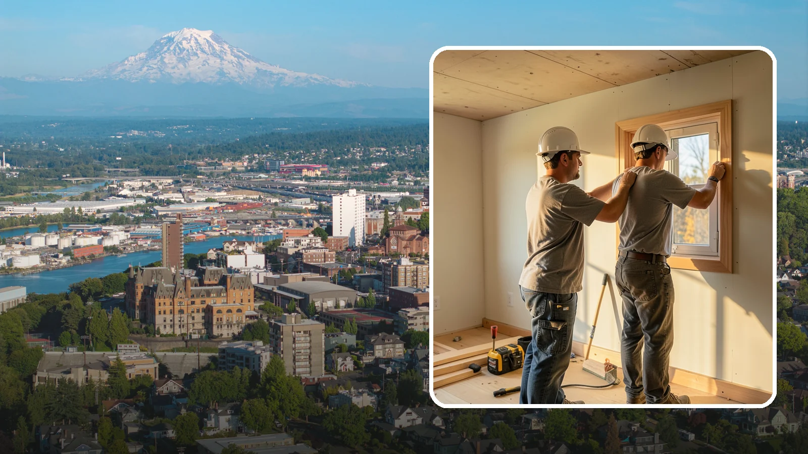 Egress Window Installation in Tacoma, Pierce County, WA - Installing code-compliant egress windows that provide a safe exit and legal bedroom light in basements and lower levels.