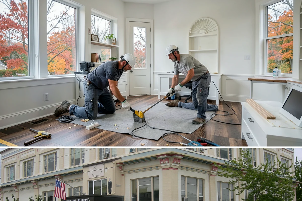 Electric Fireplace Installation in Anacortes, Skagit County, WA - Electric fireplace installs happen year-round, with fall a favorite time to add warmth before winter evenings set in.