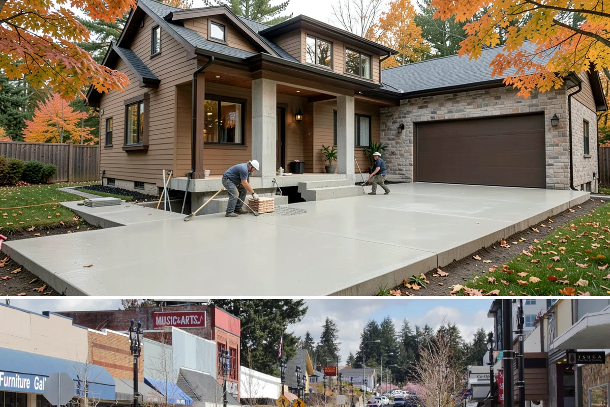 Electric Fireplace Installation in Bothell, King County, WA - Electric fireplace installs happen year-round, with fall a favorite time to add warmth before winter evenings set in.