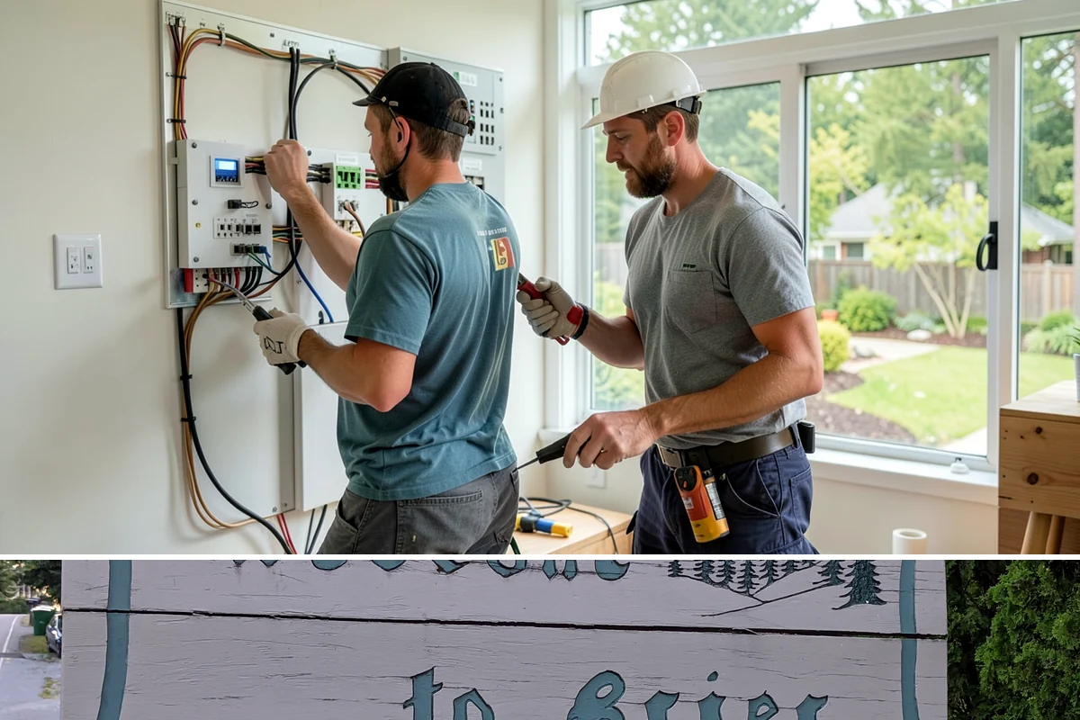 Electric Fireplace Installation in Brier, Snohomish County, WA - Electric fireplace installs happen year-round, with fall a favorite time to add warmth before winter evenings set in.