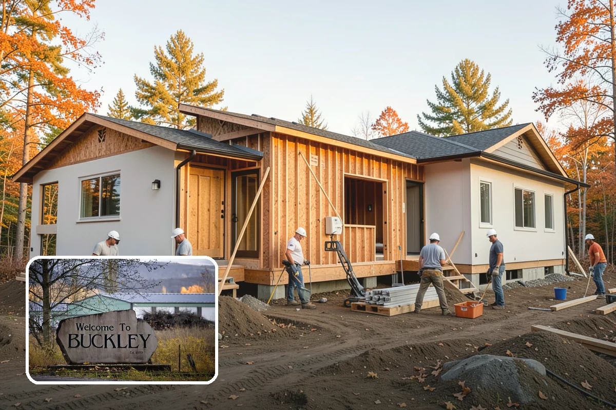 Electric Fireplace Installation in Buckley, Pierce County, WA - Adds ambiance without venting