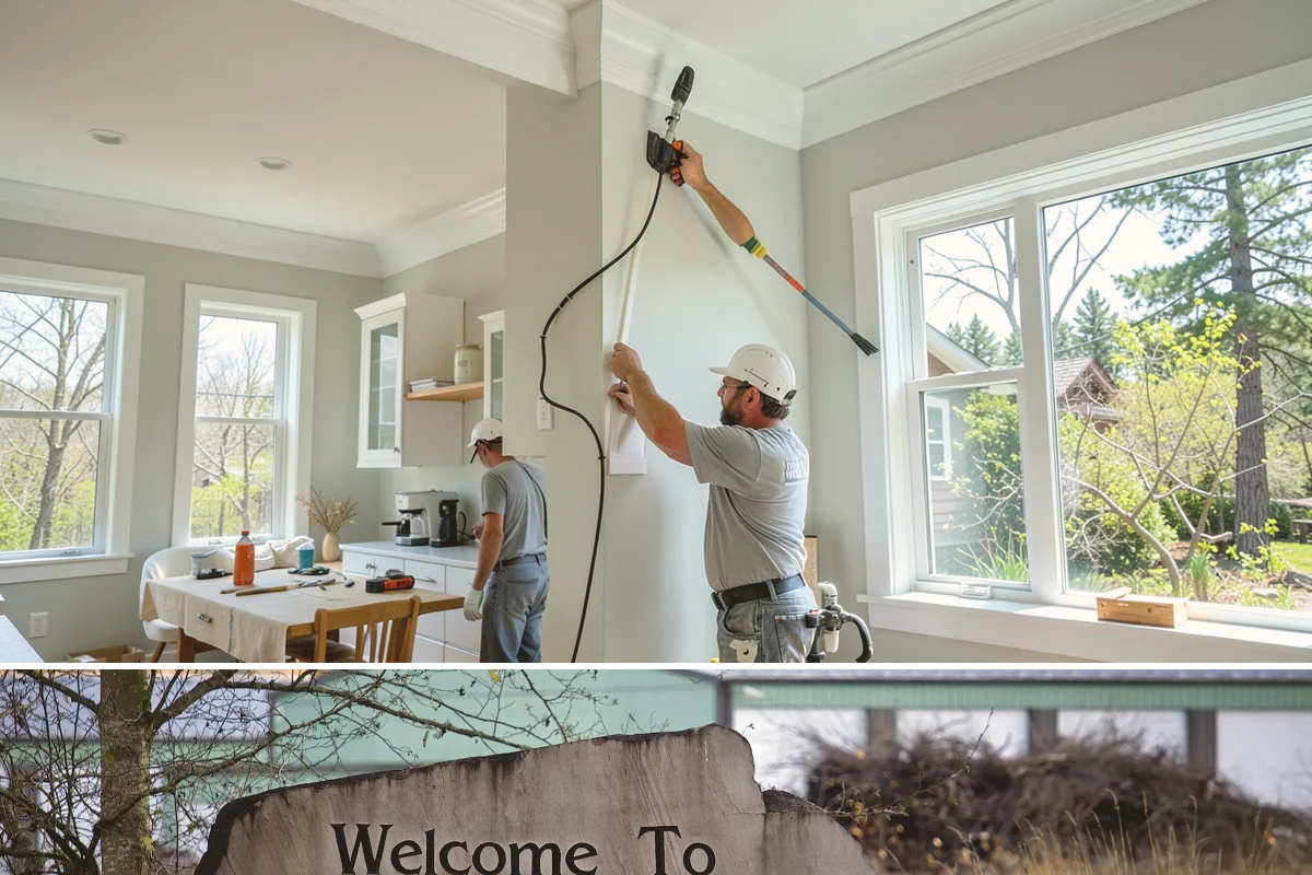 Electric Fireplace Installation in Buckley, Pierce County, WA - Electric fireplace installs happen year-round, with fall a favorite time to add warmth before winter evenings set in.