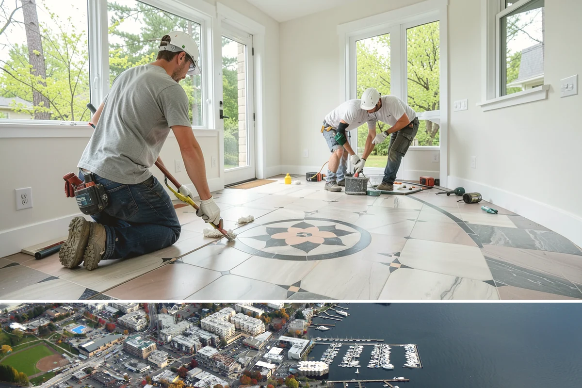 Electric Fireplace Installation in Kirkland, King County, WA - Electric fireplace installs happen year-round, with fall a favorite time to add warmth before winter evenings set in.