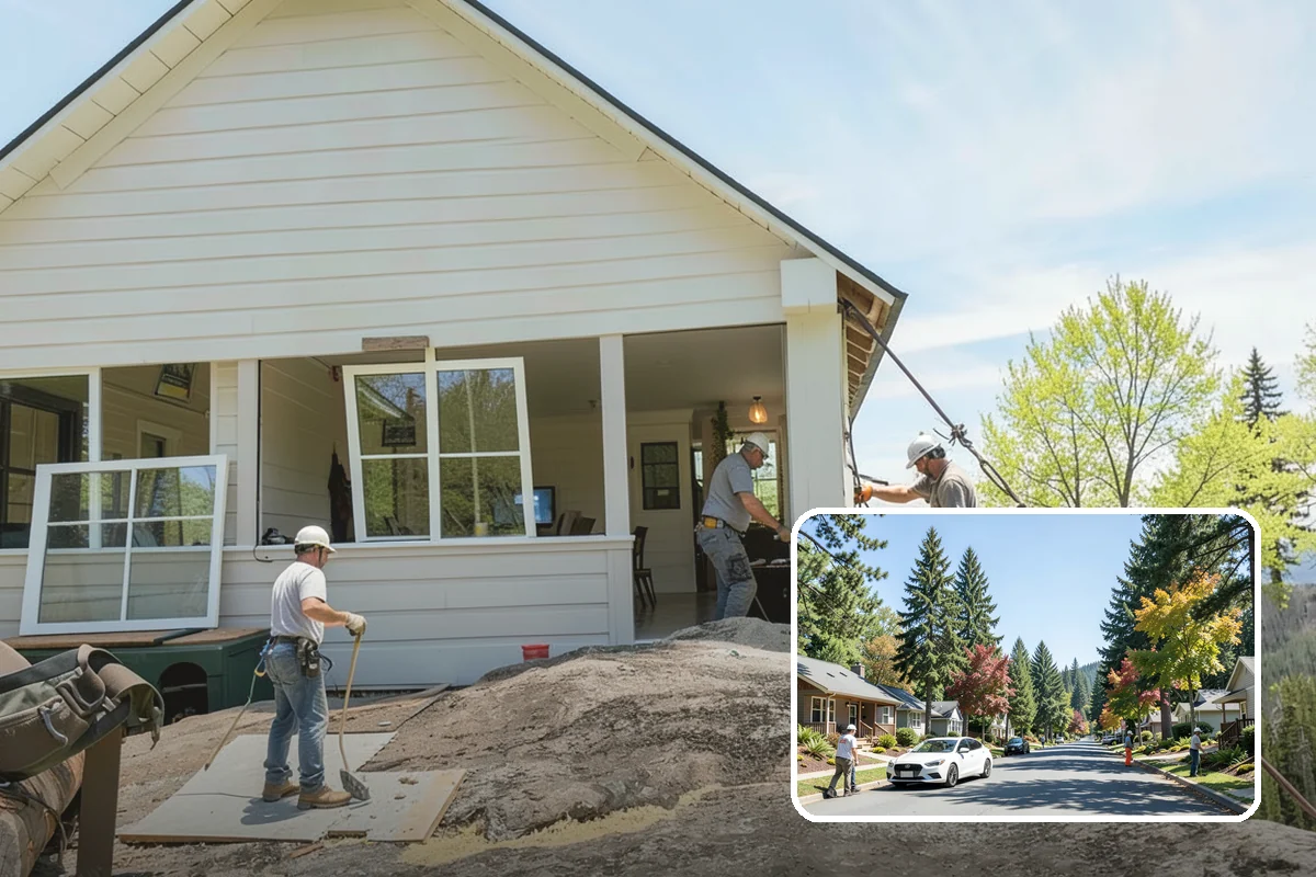 Electric Fireplace Installation in Orting, Pierce County, WA - Adds ambiance without venting