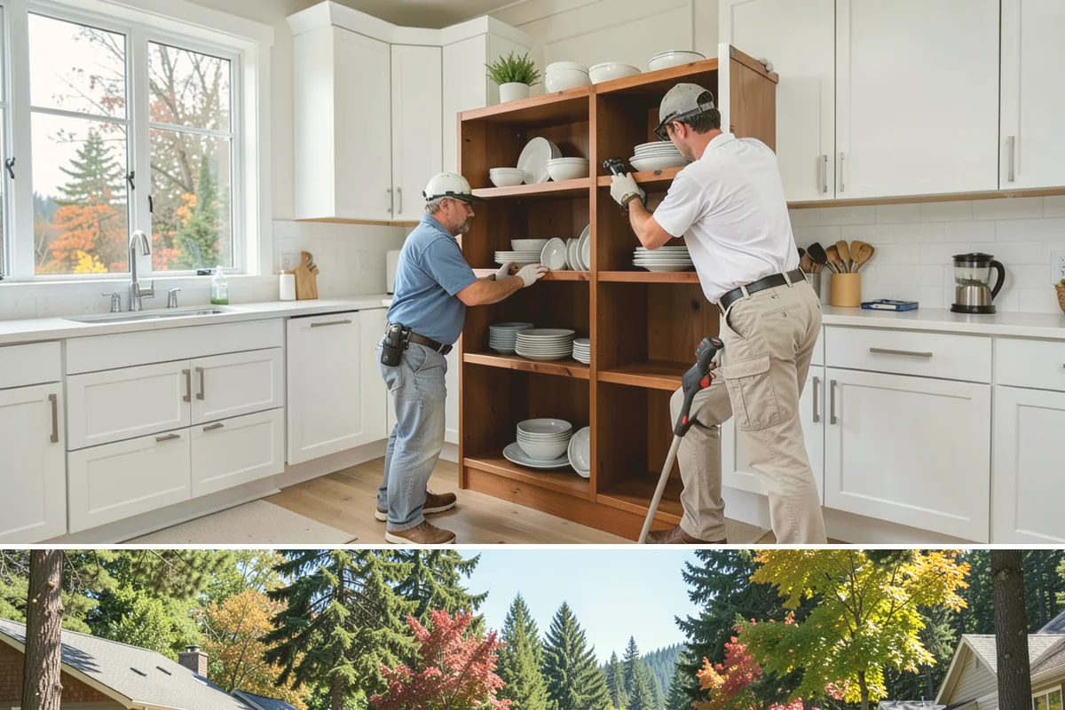 Electric Fireplace Installation in Orting, Pierce County, WA - Electric fireplace installs happen year-round, with fall a favorite time to add warmth before winter evenings set in.
