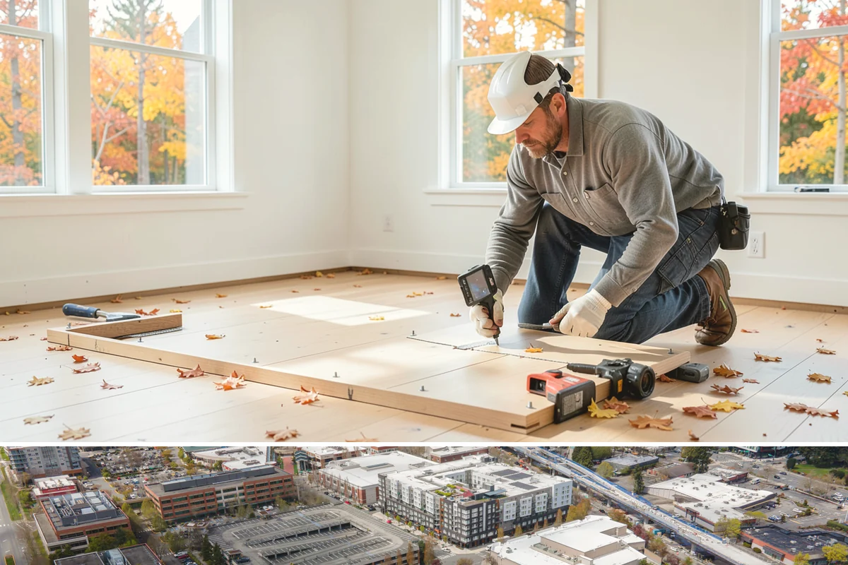 Electric Fireplace Installation in Redmond, King County, WA - Electric fireplace installs happen year-round, with fall a favorite time to add warmth before winter evenings set in.