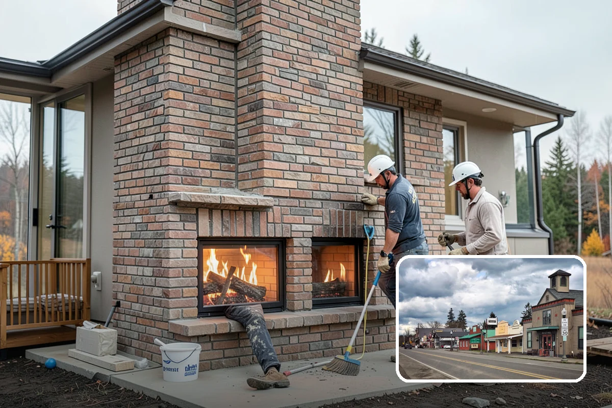Electric Fireplace Installation in Roy, Pierce County, WA - Adds ambiance without venting