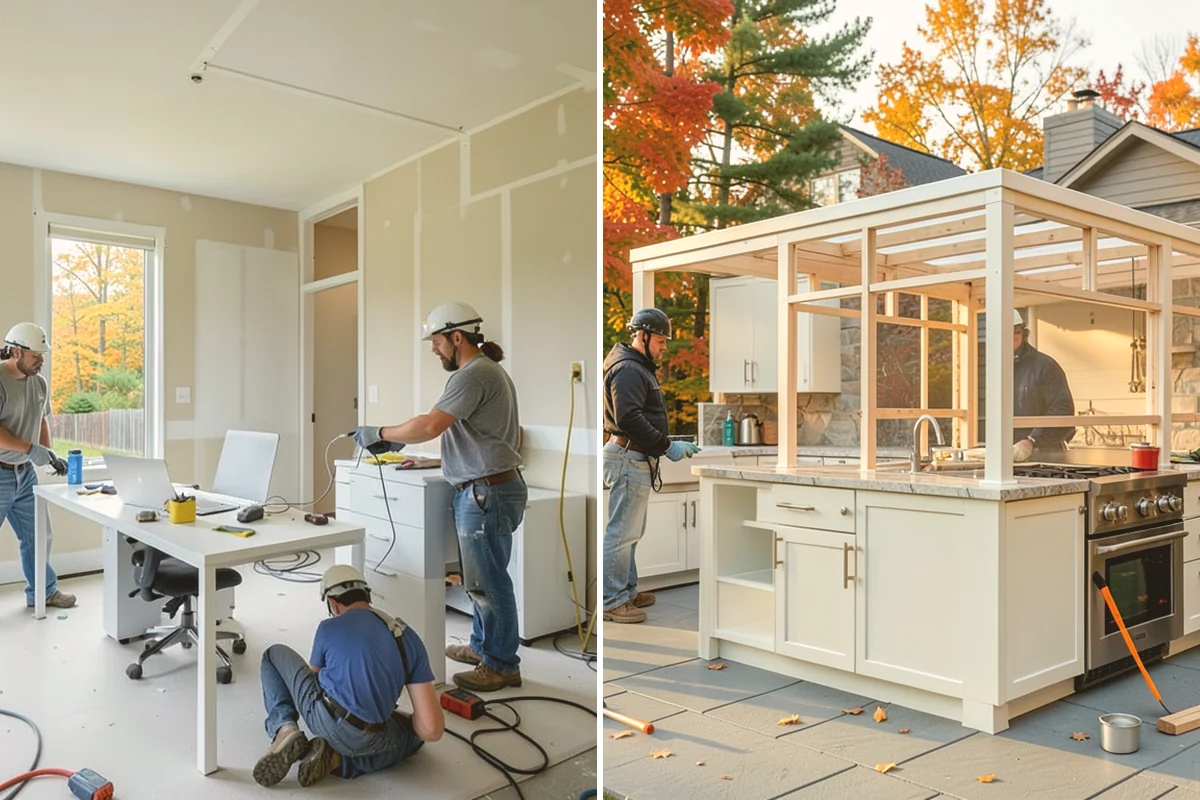 Electric Fireplace Installation in Stanwood, Snohomish County, WA - Select the unit and plan placement