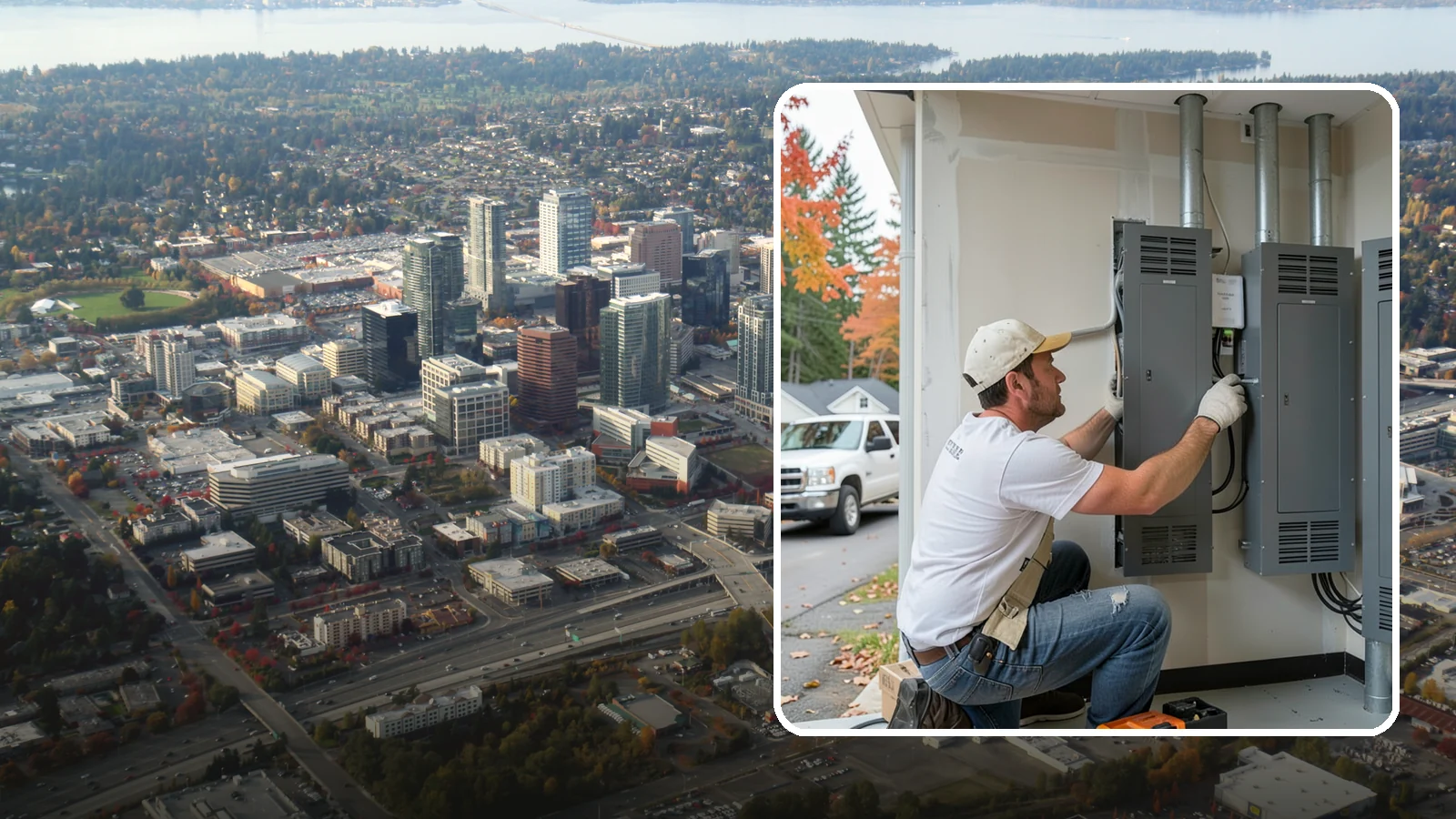 Electrical Panel Upgrade in Bellevue, King County, WA - We replace outdated or overloaded electrical panels with modern, higher-capacity service to power your home safely.