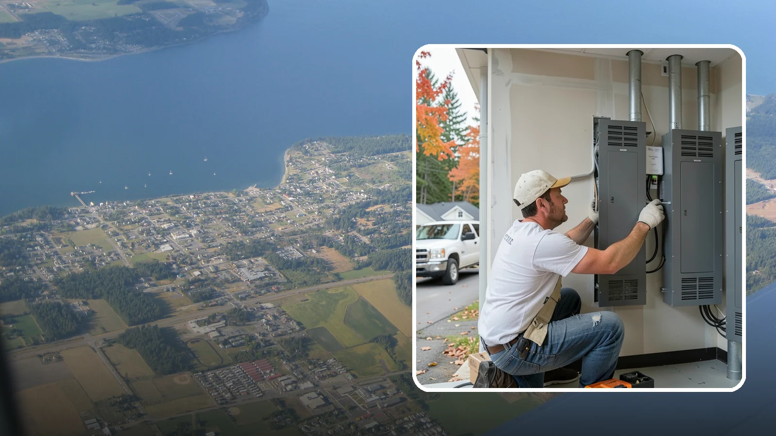 Electrical Panel Upgrade in Coupeville, Island County, WA - We replace outdated or overloaded electrical panels with modern, higher-capacity service to power your home safely.