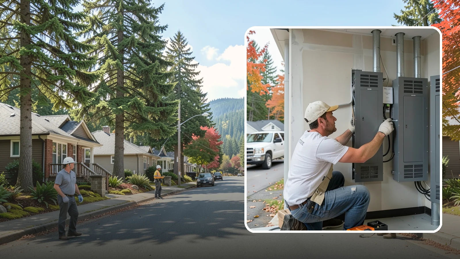 Electrical Panel Upgrade in Hunts Point, King County, WA - We replace outdated or overloaded electrical panels with modern, higher-capacity service to power your home safely.