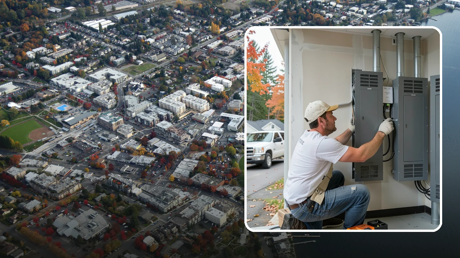 Electrical Panel Upgrade in Kirkland, King County, WA - We replace outdated or overloaded electrical panels with modern, higher-capacity service to power your home safely.