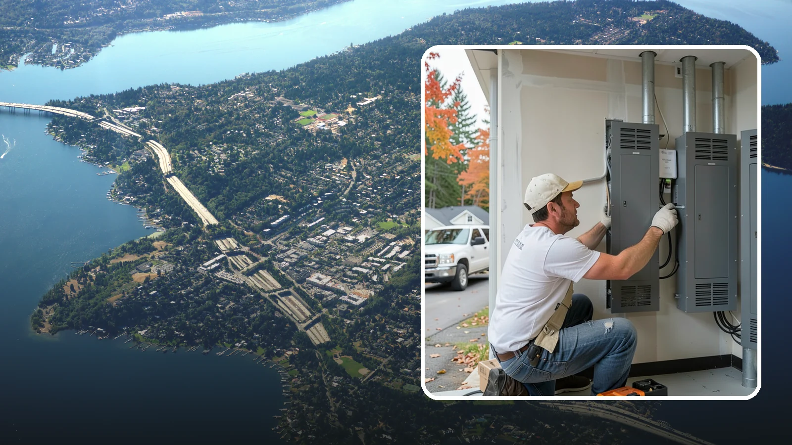 Electrical Panel Upgrade in Mercer Island, King County, WA - We replace outdated or overloaded electrical panels with modern, higher-capacity service to power your home safely.