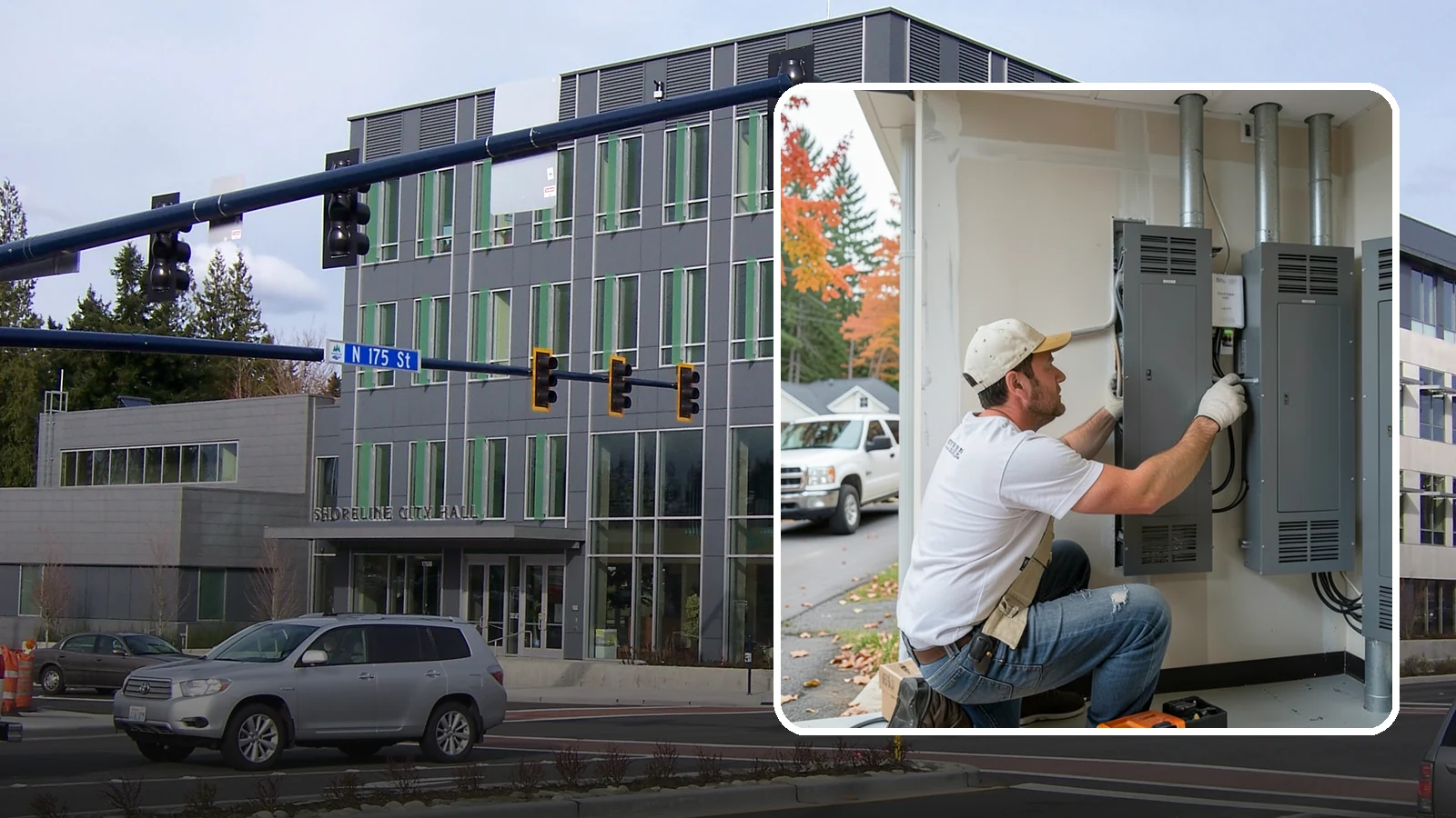 Electrical Panel Upgrade in Shoreline, King County, WA - We replace outdated or overloaded electrical panels with modern, higher-capacity service to power your home safely.