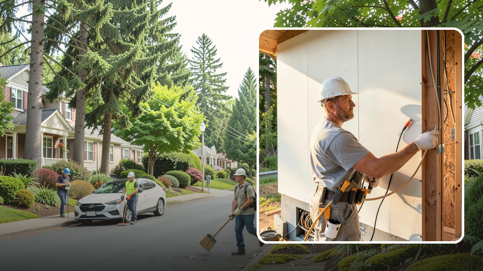Electrical Rough-In in Beaux Arts Village, King County, WA - We install the wiring, boxes, and circuits behind your walls before insulation and drywall during a remodel or addition.