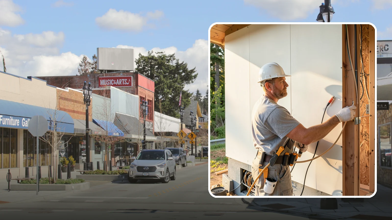 Electrical Rough-In in Bothell, King County, WA - We install the wiring, boxes, and circuits behind your walls before insulation and drywall during a remodel or addition.