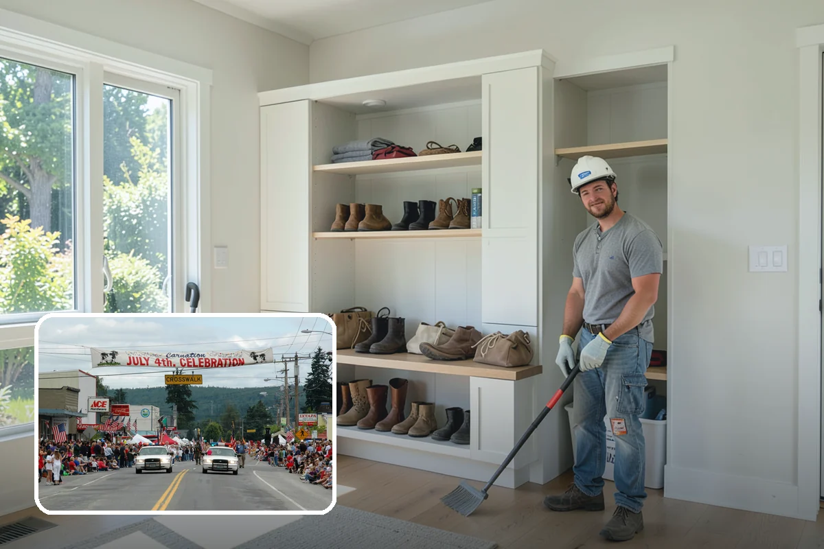 Electrical Rough-In in Carnation, King County, WA - Circuits sized correctly for present and future loads