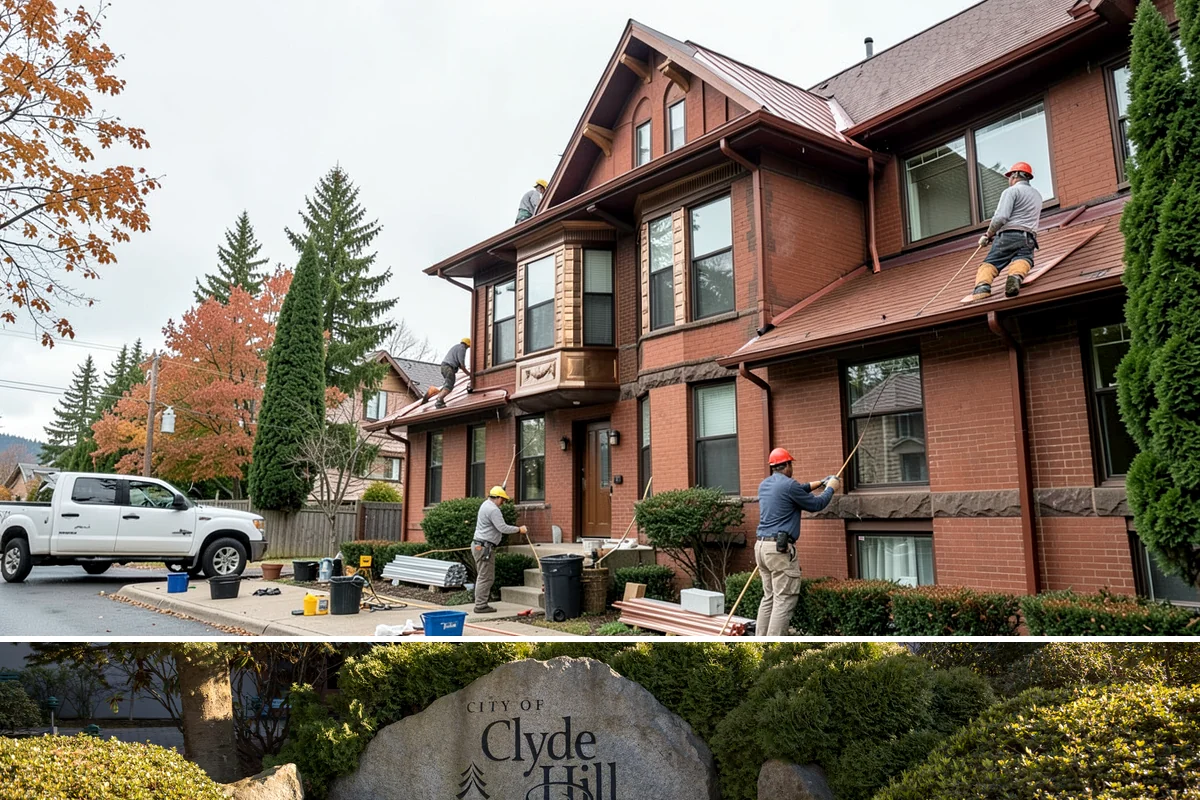 Electrical Rough-In in Clyde Hill, King County, WA - This interior work proceeds year-round, ideally sequenced with dry-season framing on new additions.