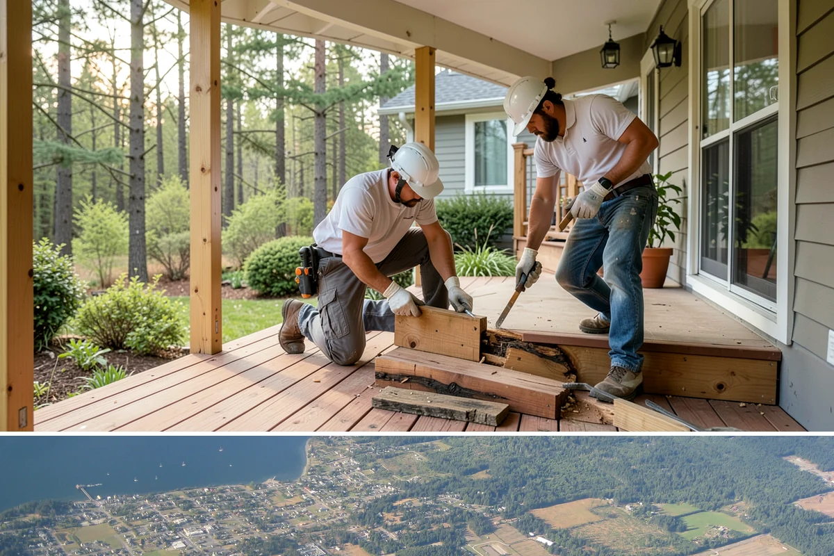 Electrical Rough-In in Coupeville, Island County, WA - This interior work proceeds year-round, ideally sequenced with dry-season framing on new additions.