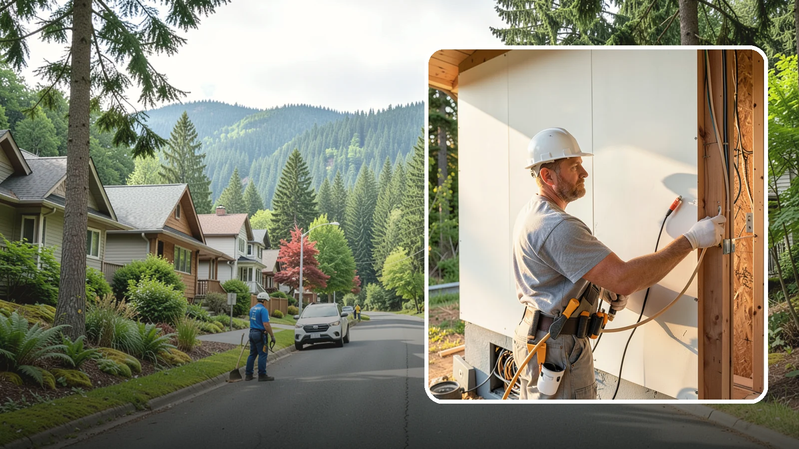 Electrical Rough-In in Darrington, Snohomish County, WA - We install the wiring, boxes, and circuits behind your walls before insulation and drywall during a remodel or addition.