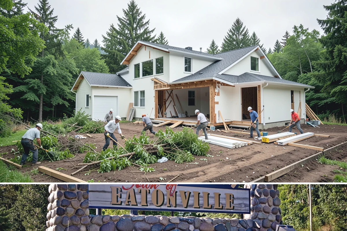 Electrical Rough-In in Eatonville, Pierce County, WA - This interior work proceeds year-round, ideally sequenced with dry-season framing on new additions.