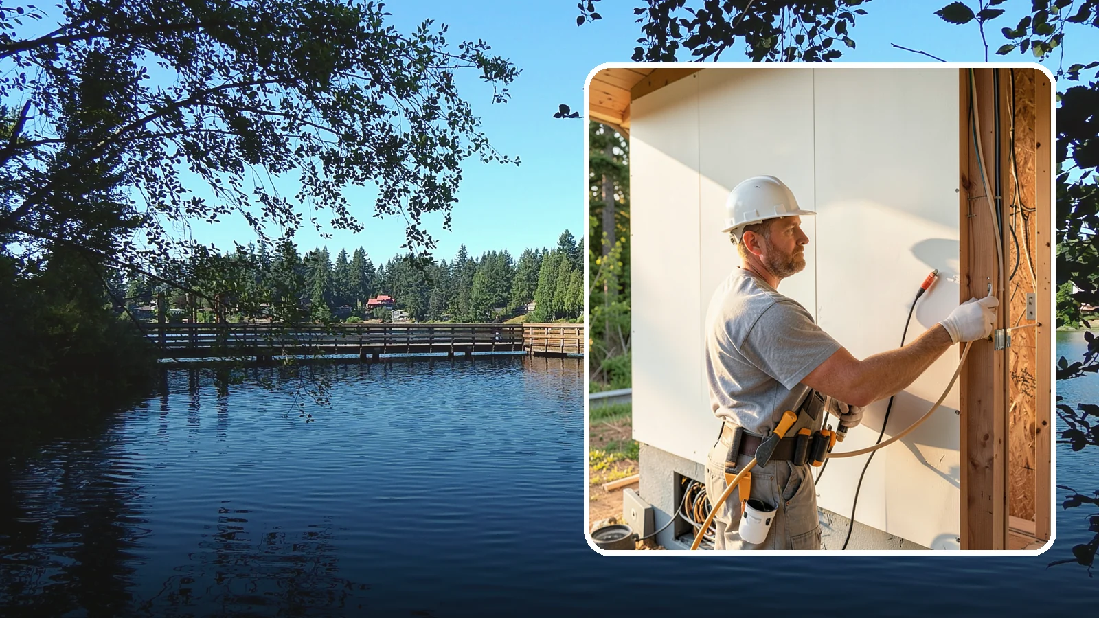Electrical Rough-In in Federal Way, King County, WA - We install the wiring, boxes, and circuits behind your walls before insulation and drywall during a remodel or addition.