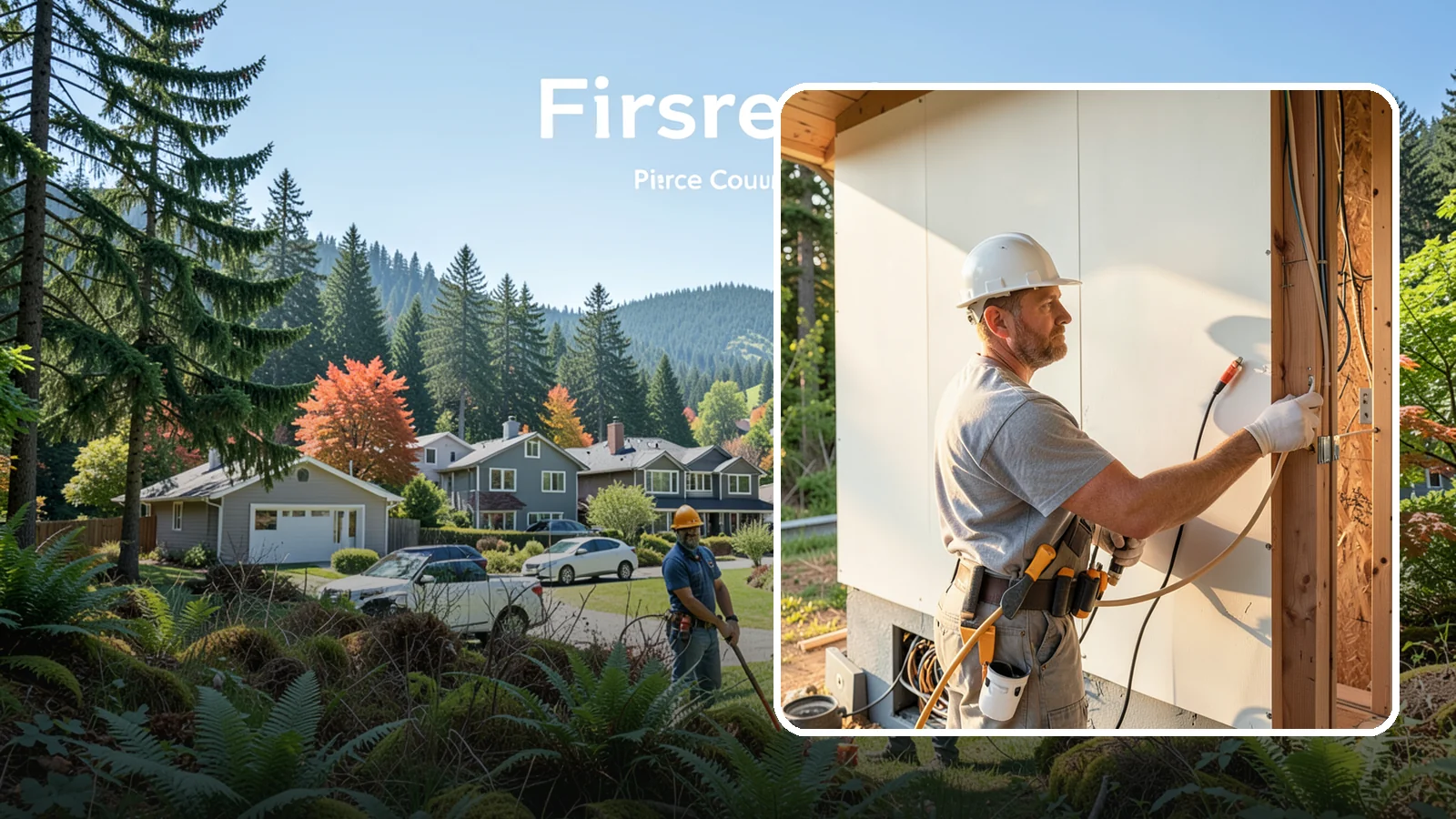 Electrical Rough-In in Fircrest, Pierce County, WA - We install the wiring, boxes, and circuits behind your walls before insulation and drywall during a remodel or addition.