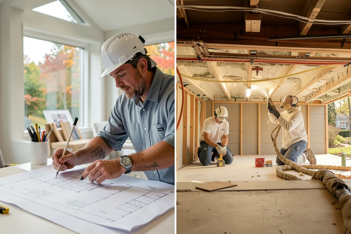 Electrical Rough-In in Maple Valley, King County, WA - Review plans and mark all device and fixture locations