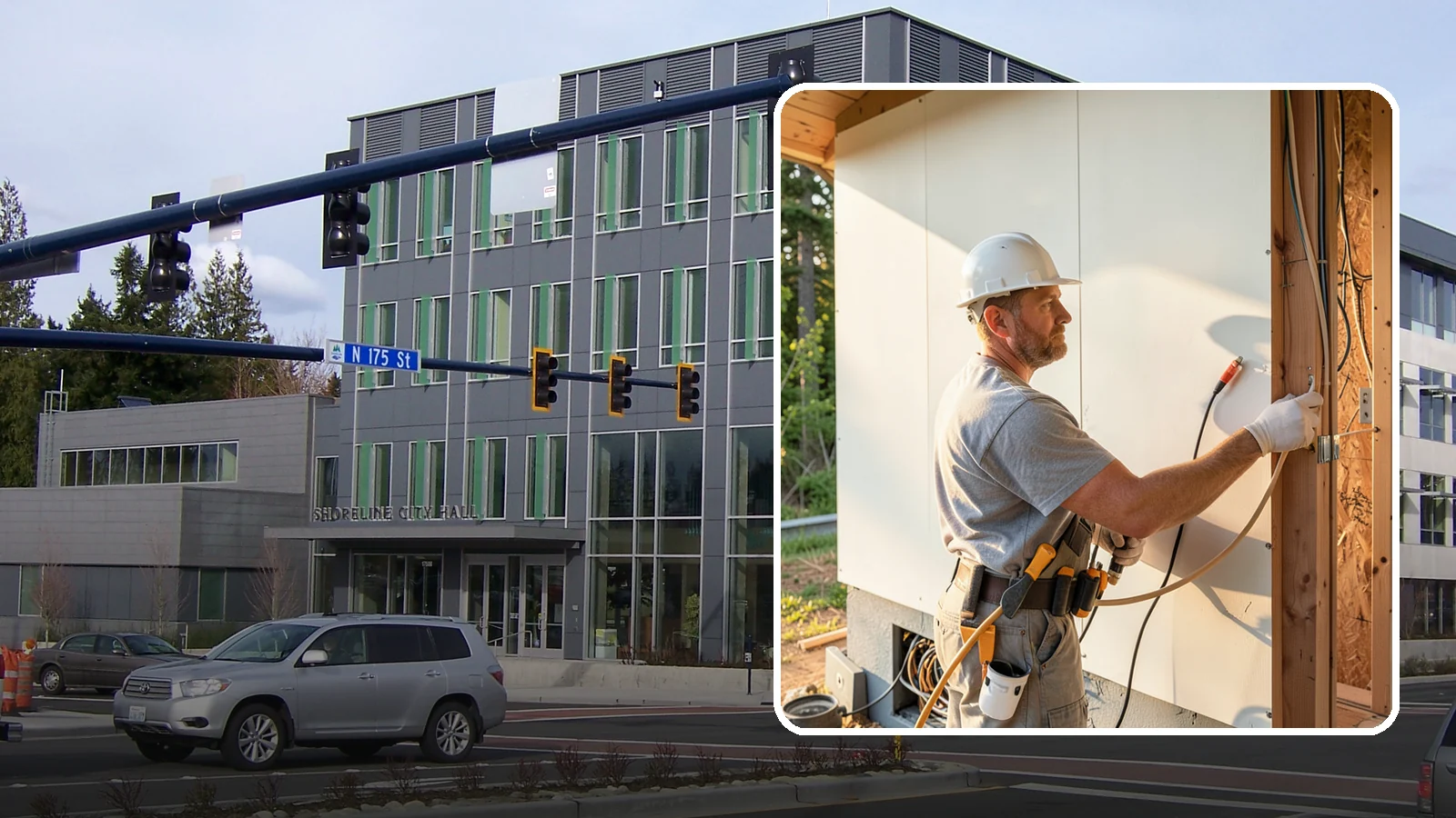 Electrical Rough-In in Shoreline, King County, WA - We install the wiring, boxes, and circuits behind your walls before insulation and drywall during a remodel or addition.